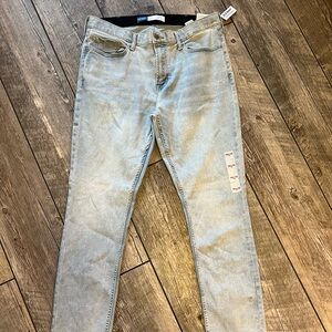 Old Navy Blue Slim Fit Jeans with Casual Distressing